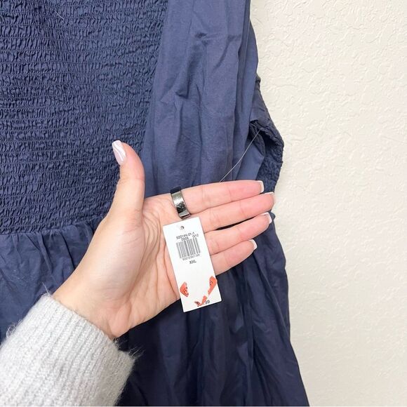 NWT Old Navy Womens Fit Flare Size 2X Long Sleeve Sweetheart Midi Dress Pockets - Picture 4 of 10